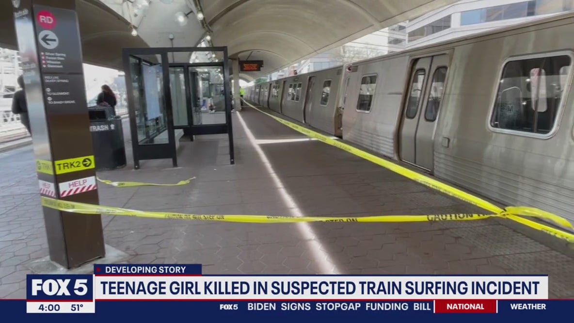 Teenage girl killed at Silver Spring Metro in train surfing incident